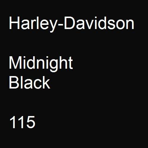 Harley-Davidson, Midnight Black, 115.